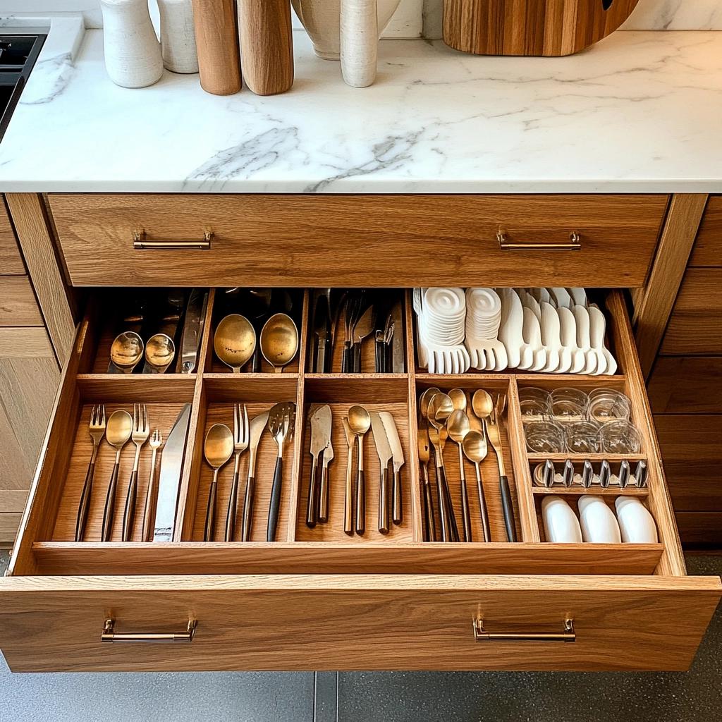 divisórias de gaveta modular