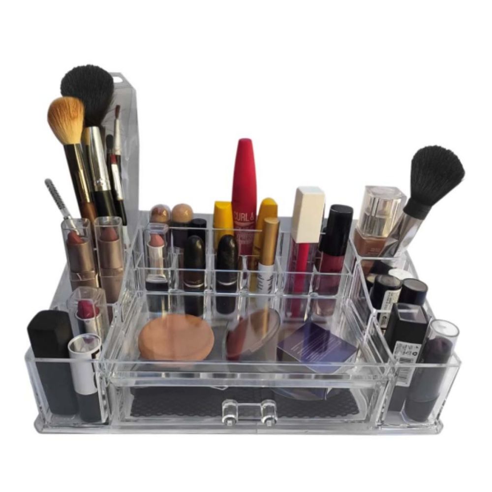 Transforme Sua Gaveta: Kits Modulares de Acrílico para Maquiagem e Cosméticos