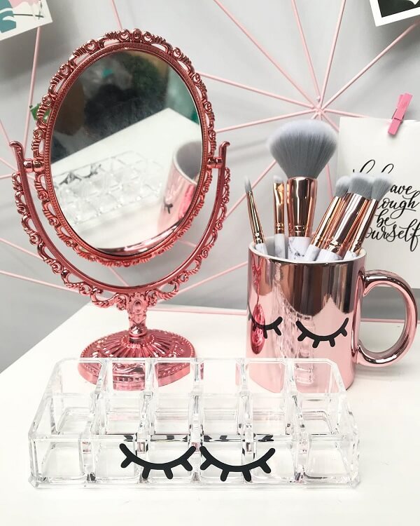 Ideias Criativas para Porta-Pincéis de Maquiagem