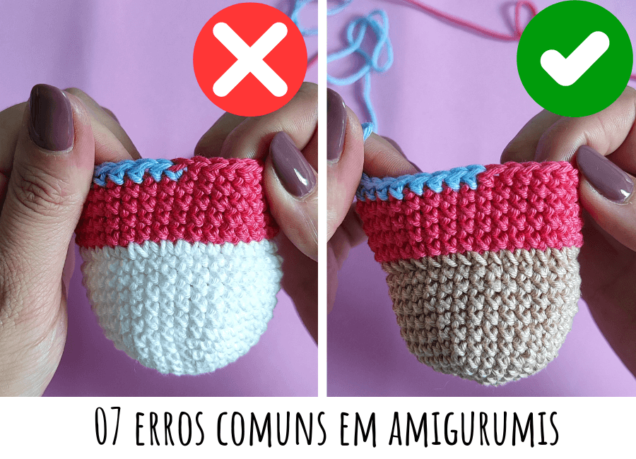 os 5 erros mais comuns que iniciantes em amigurumi cometem