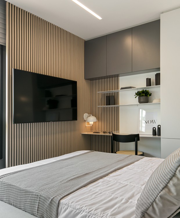 melhor painel de tv para quarto pequeno