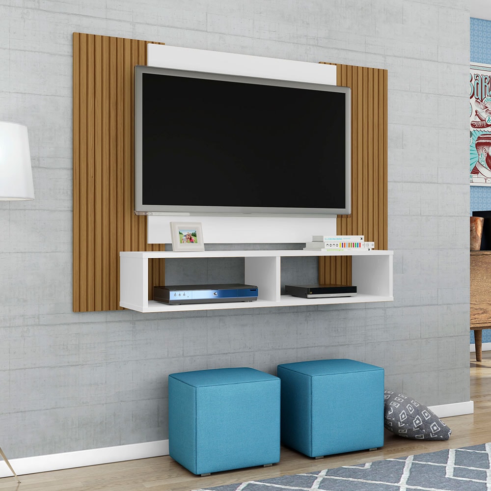painel de tv ripado com led