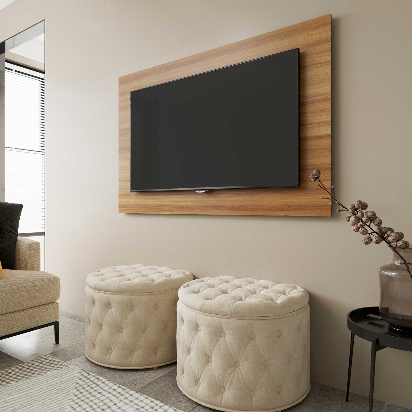 Alternativas criativas ao painel de TV tradicional