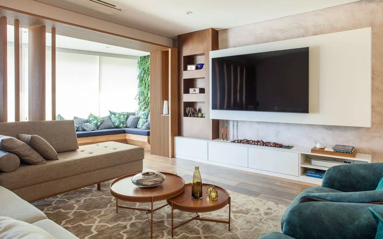 Decoração minimalista: Painéis de TV que inspiram tranquilidade