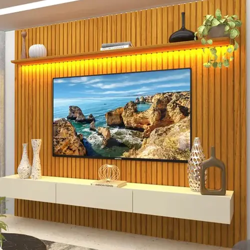 Painel ripado para sala de estar