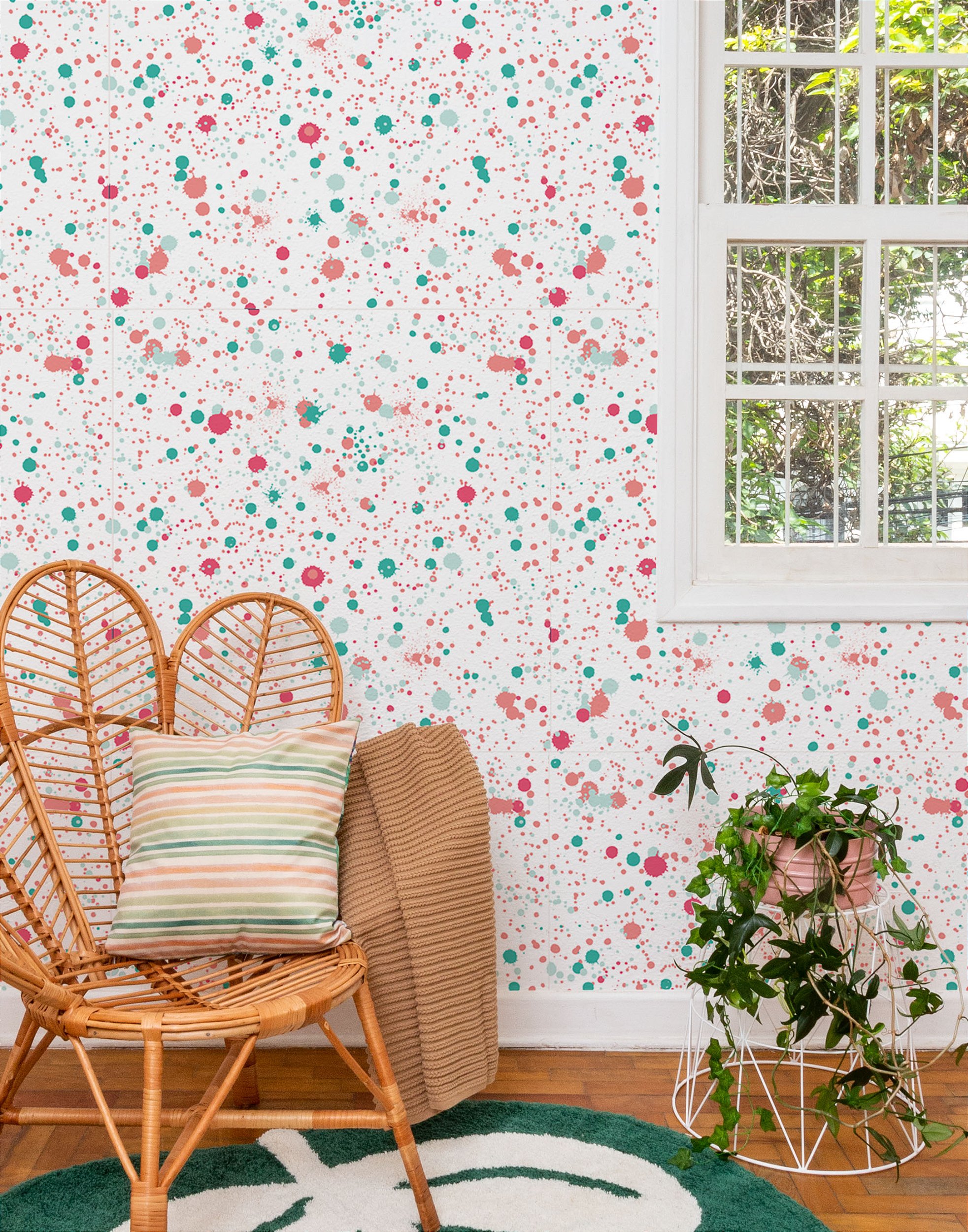 instalação papel de parede autoadesivo