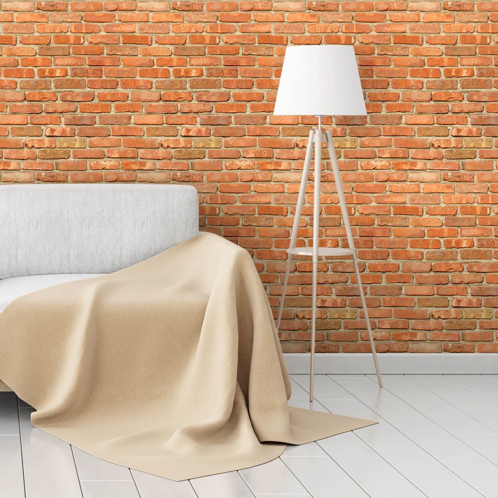 como instalar papel de parede de tijolinho