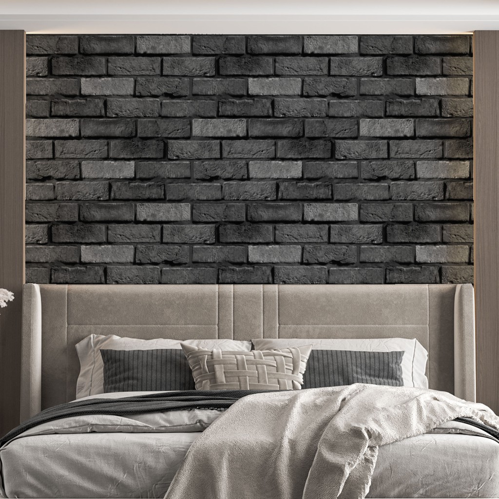 papel de parede tijolinho branco minimalista