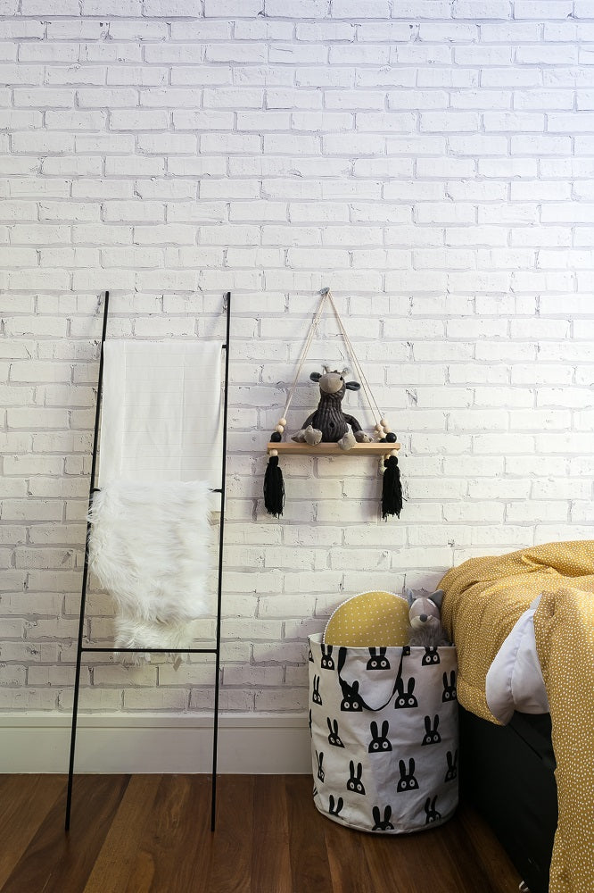 papel de parede tijolinho cinza industrial