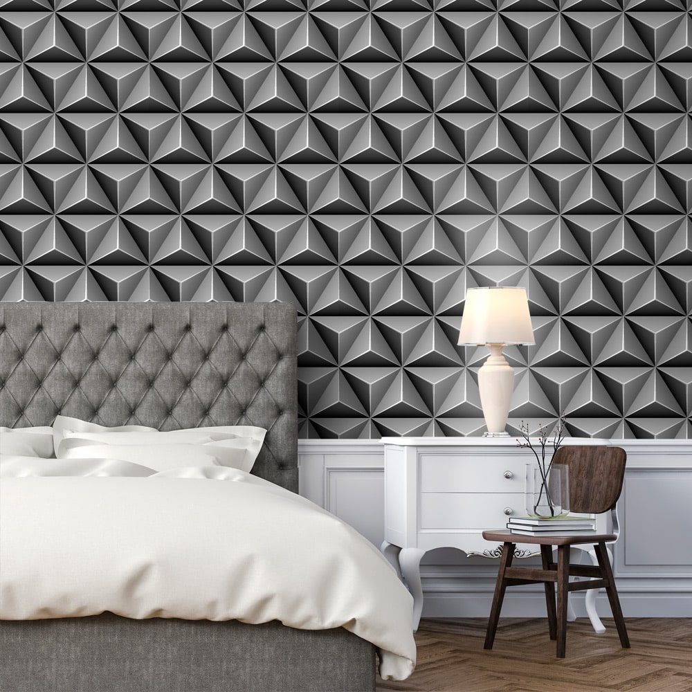 papel de parede geométrico minimalista