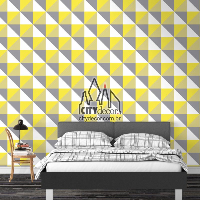 papel de parede geométrico minimalista