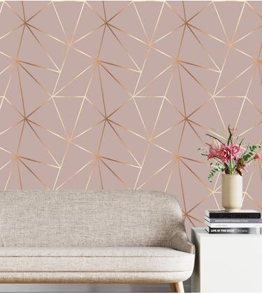 onde comprar papel de parede geométrico barato