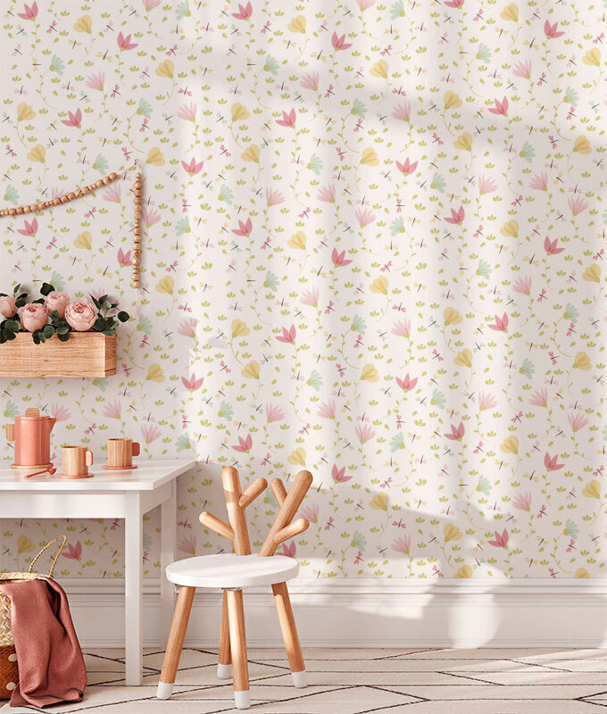 papel de parede com estampa de natureza