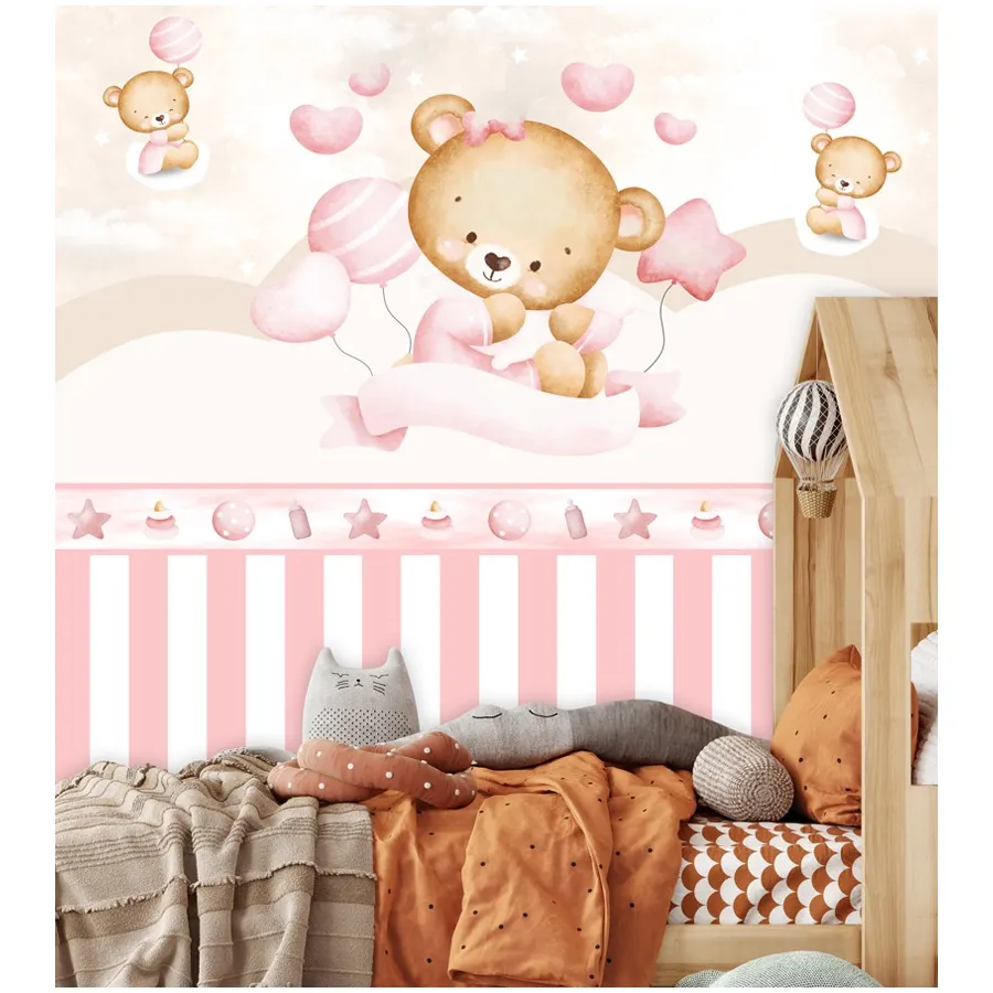 tendências papel de parede quarto bebê 2026