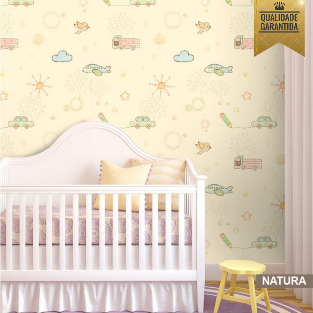 tendências papel de parede quarto bebê 2026
