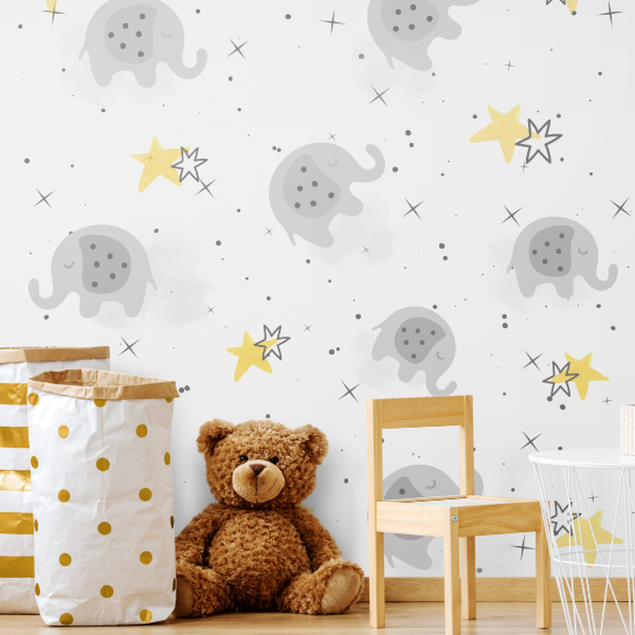 papel de parede sustentável para bebê