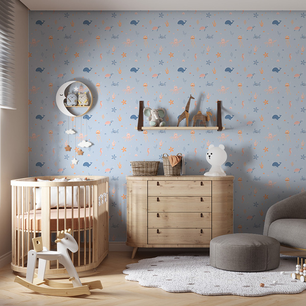 papel de parede para quarto de bebe