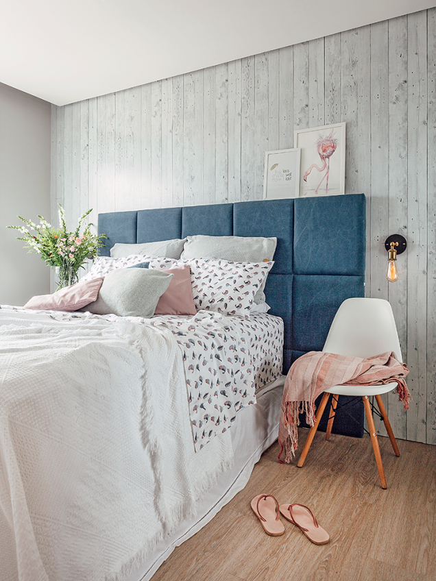 como deixar quarto pequeno maior com papel de parede