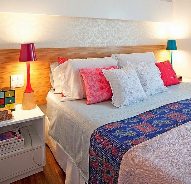 tendência papel de parede 2025 quarto pequeno