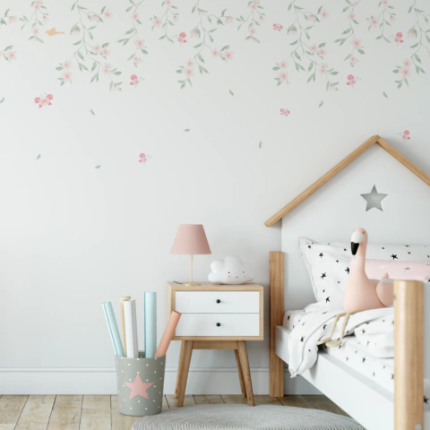 ideias de papel de parede infantil feminino