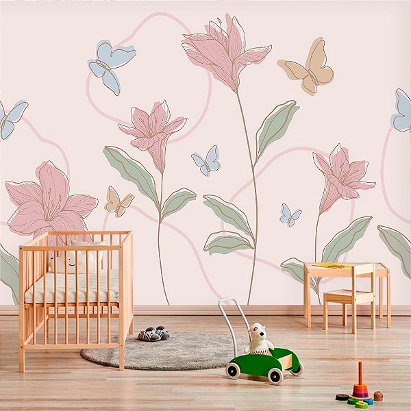 ideias de papel de parede infantil feminino