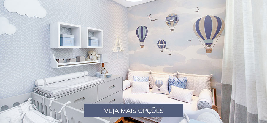 papel de parede tema espaço para quarto de criança