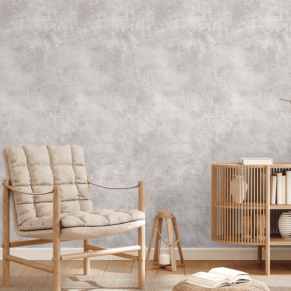 parede de cimento queimado na sala