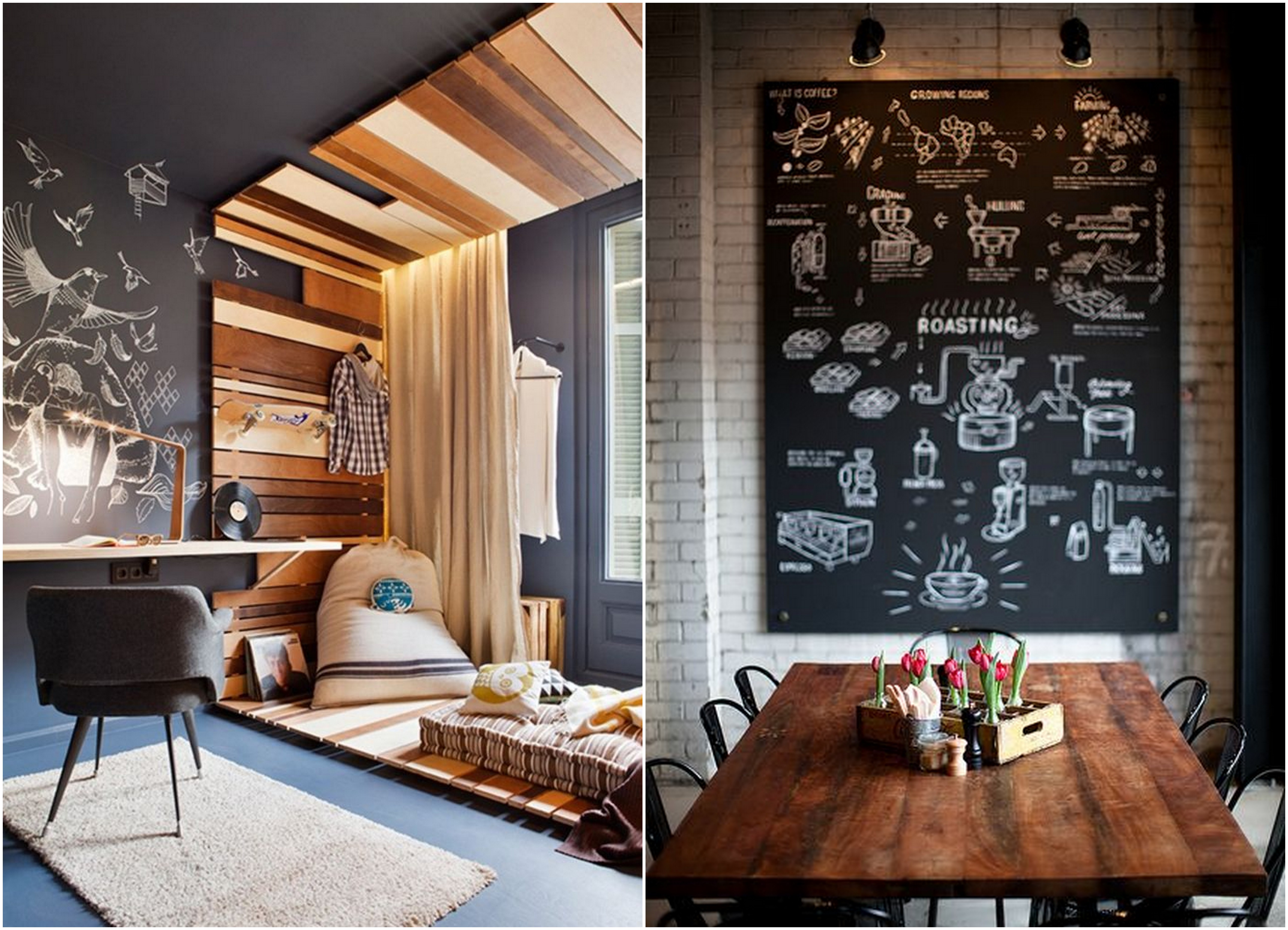 tinta para parede que parece lousa