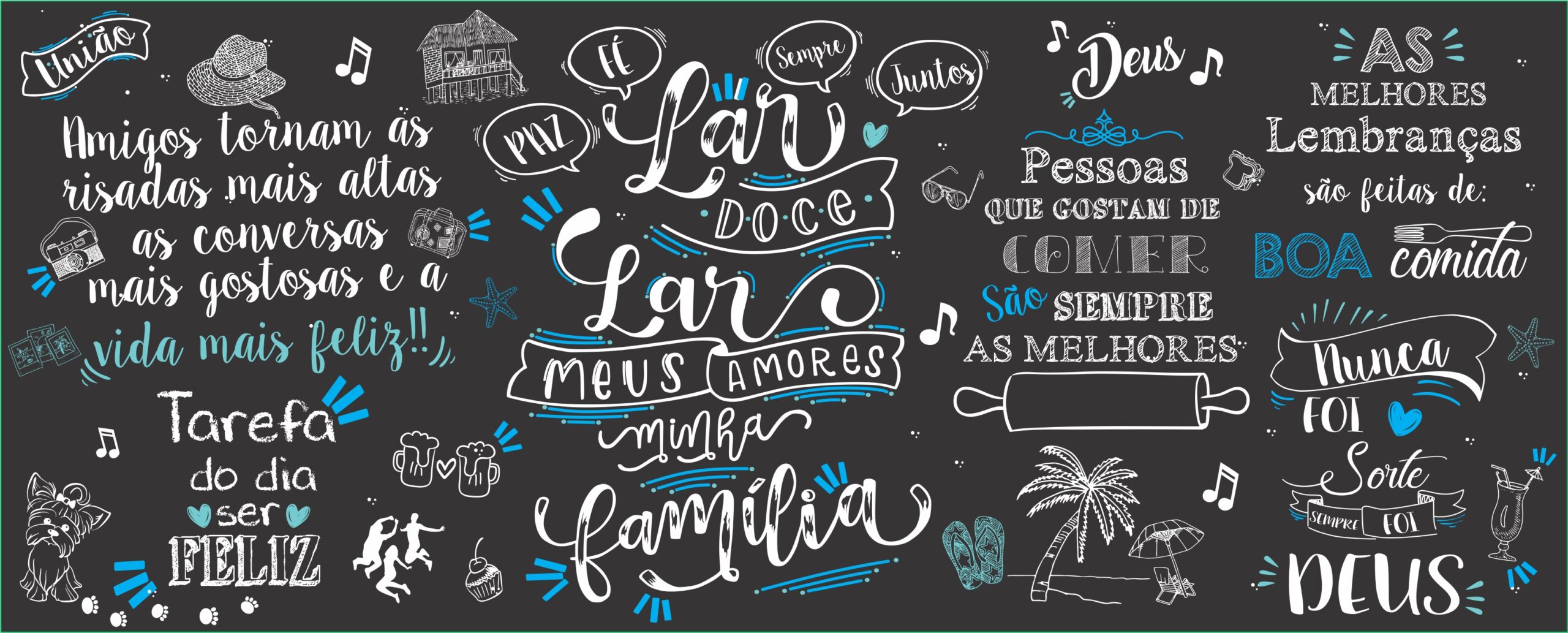 manutenção de parede lousa colorida