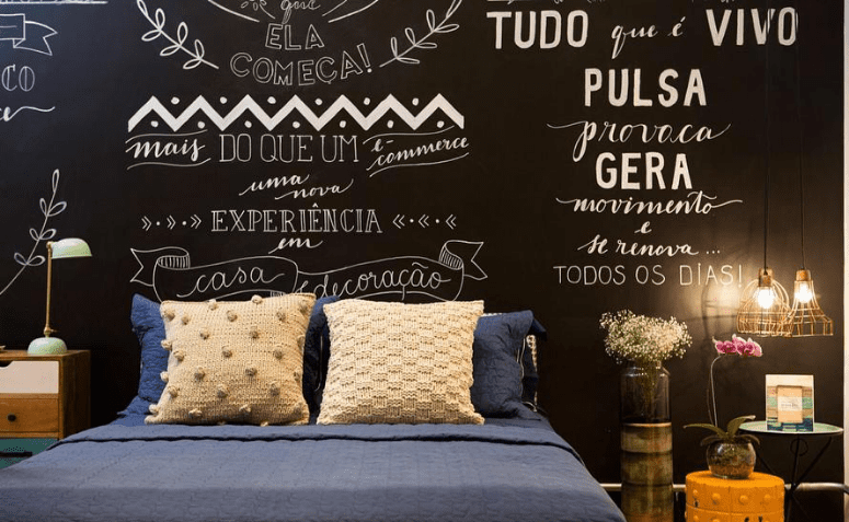 como fazer parede lousa em casa