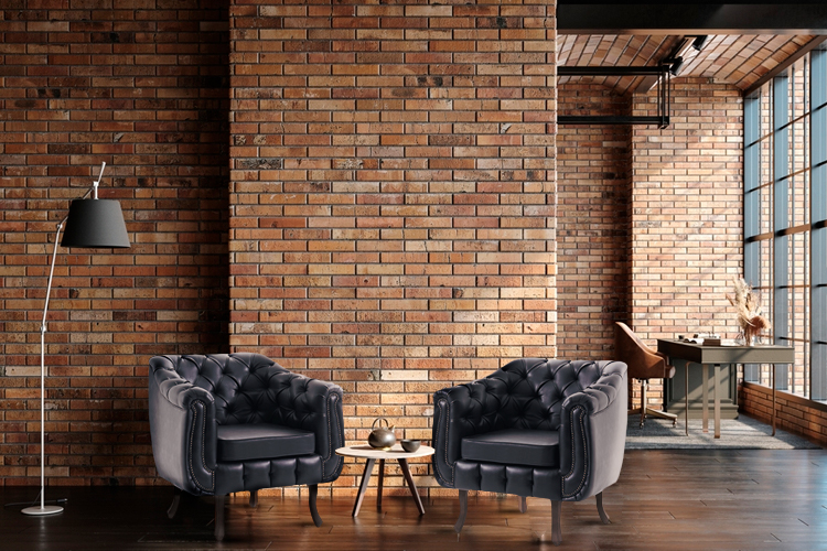 revestimento tijolo para sala de estar