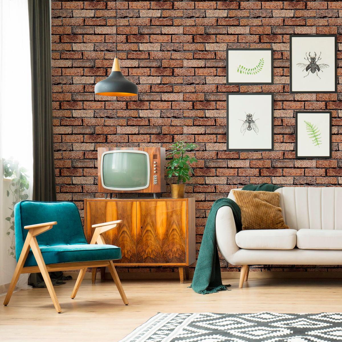 decoração com tijolinho aparente