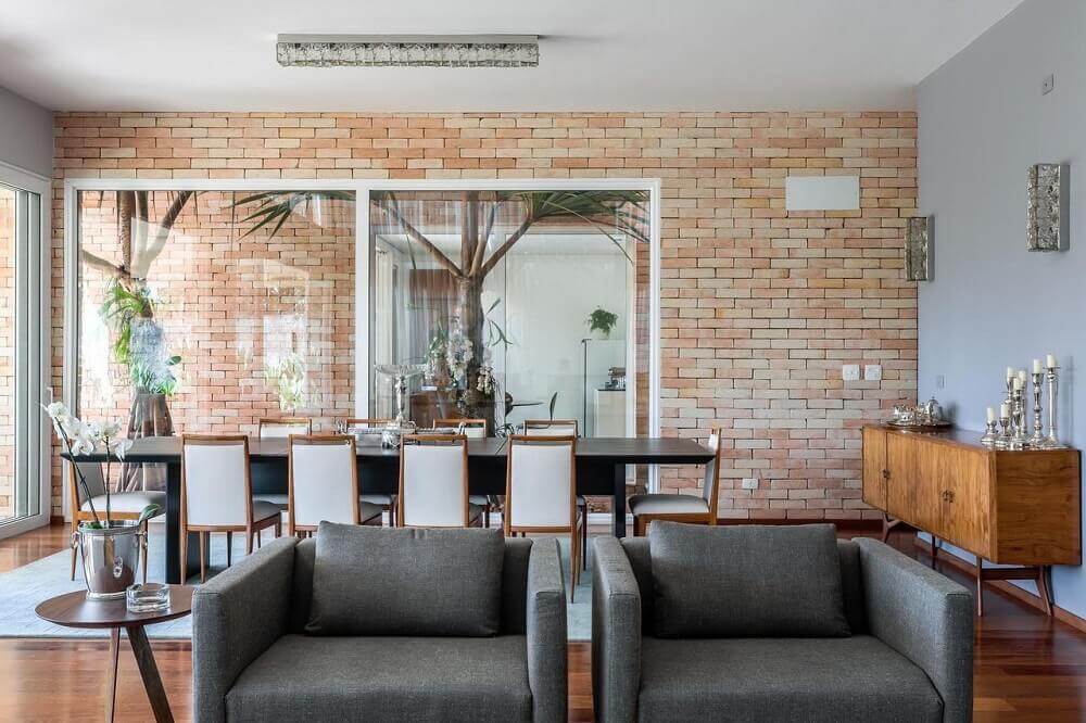 parede de tijolinho na sala 3