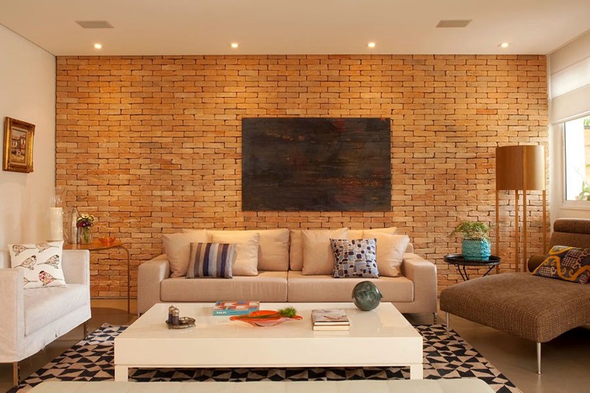 decoração com tijolinho aparente