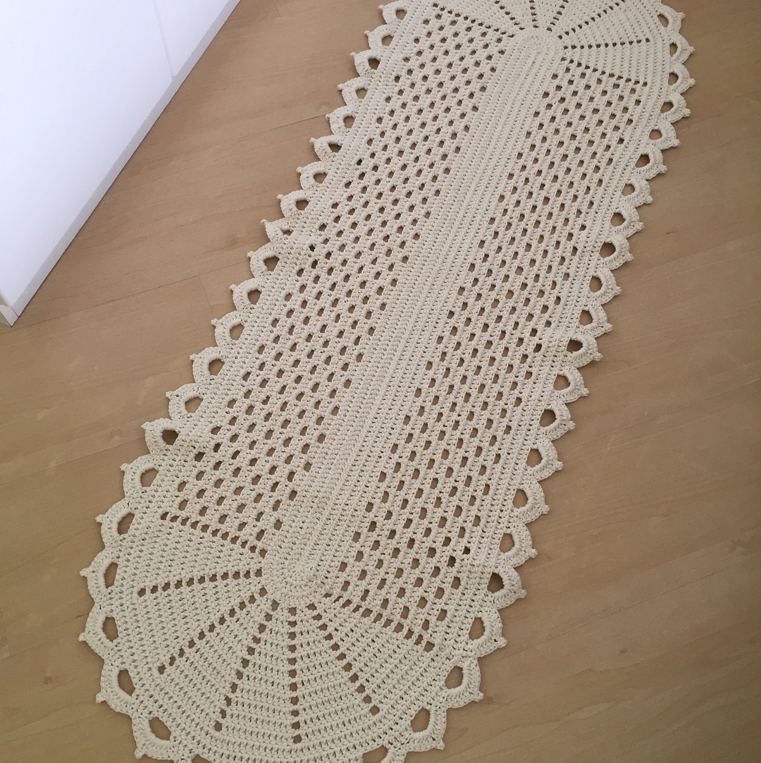 Guia completo de tamanhos de passadeiras de crochê