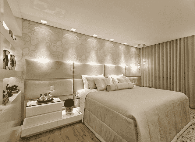 iluminação de cabeceira para quarto