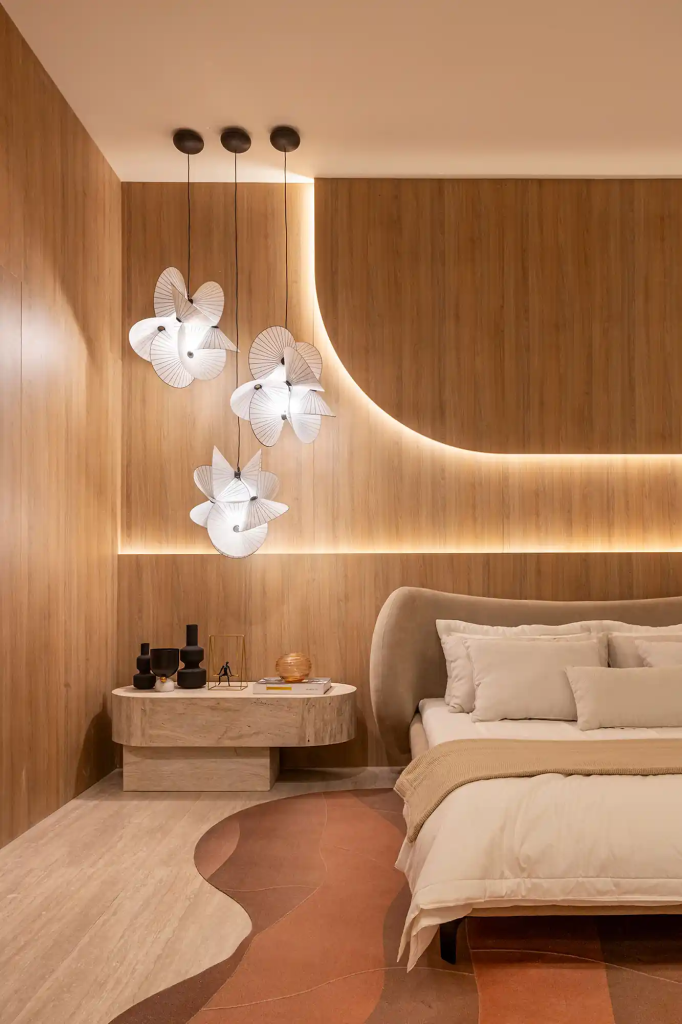 iluminação de cabeceira para quarto