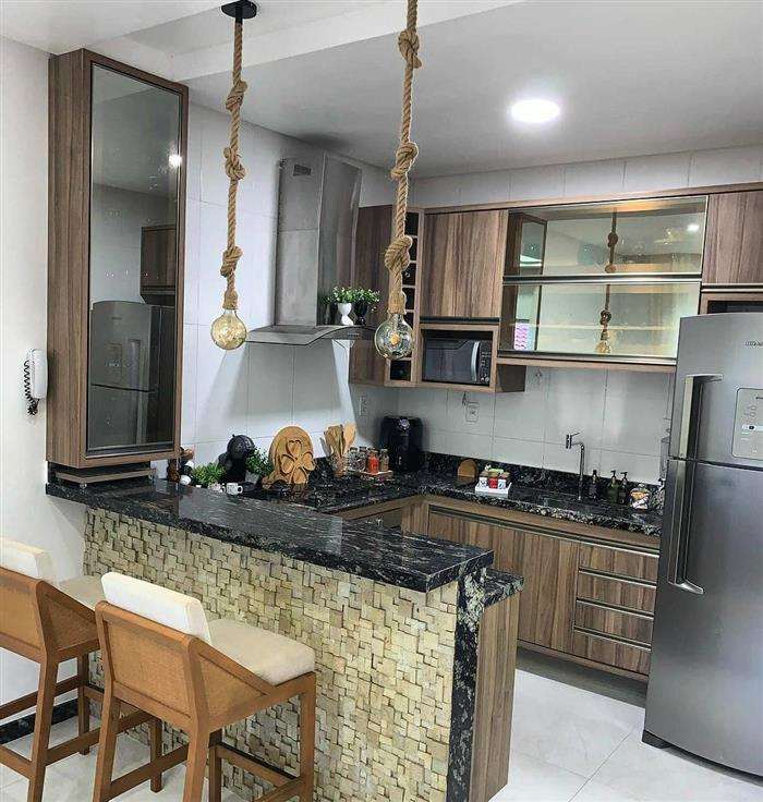 pendentes para bancada de cozinha americana