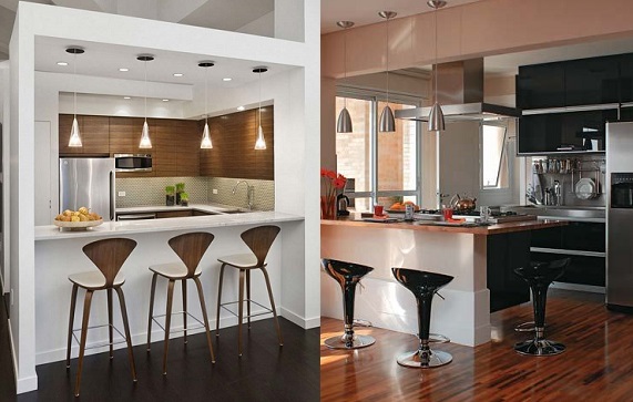 pendentes para bancada de cozinha americana