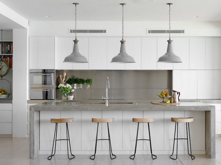 Bancada de cozinha em península