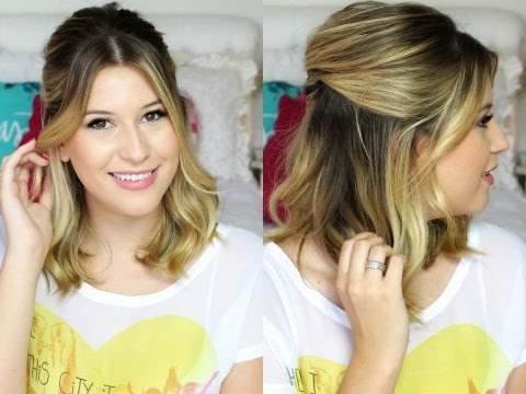 Como fazer penteado meio preso com tranças