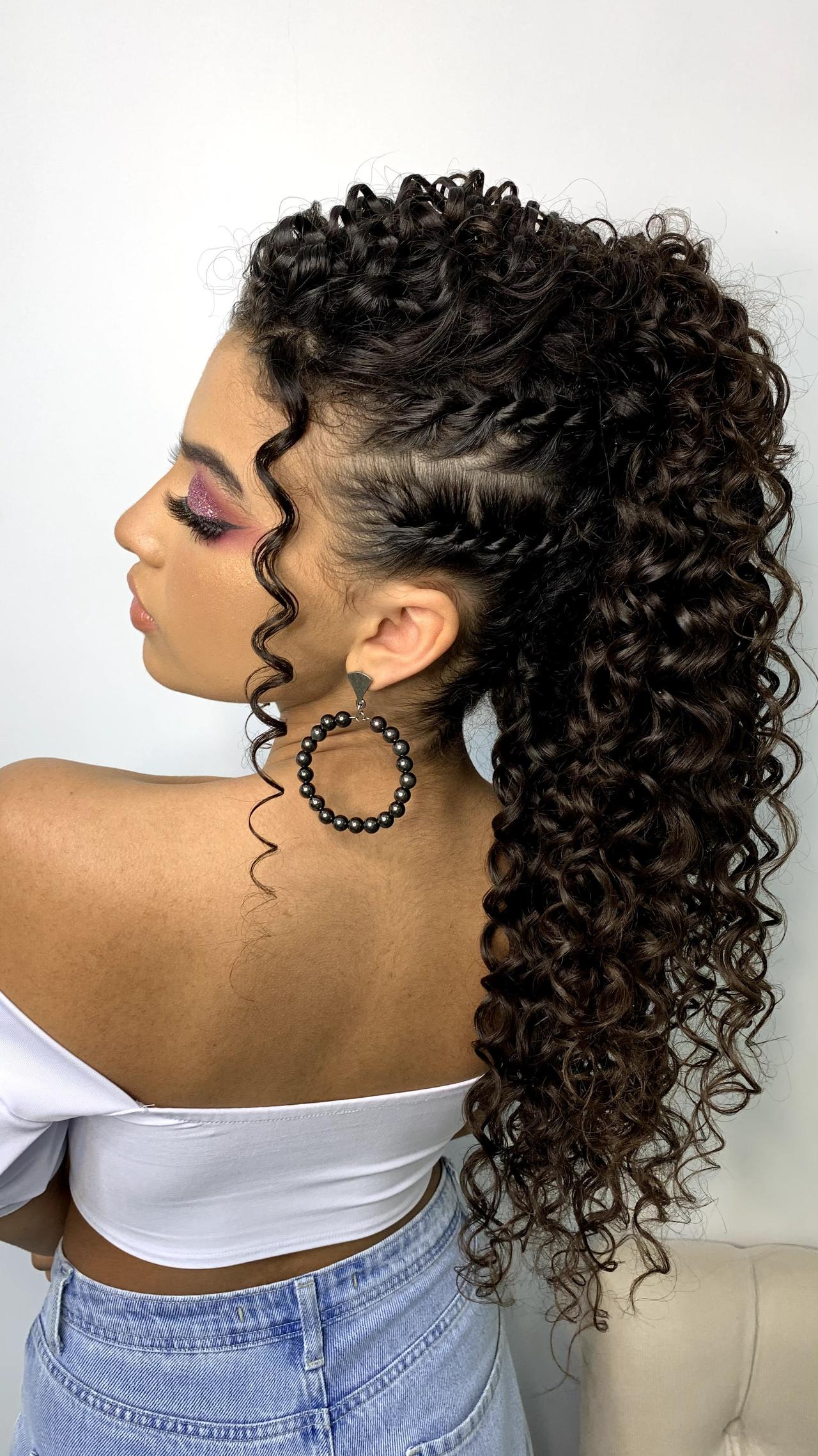 penteado casamento cabelo crespo