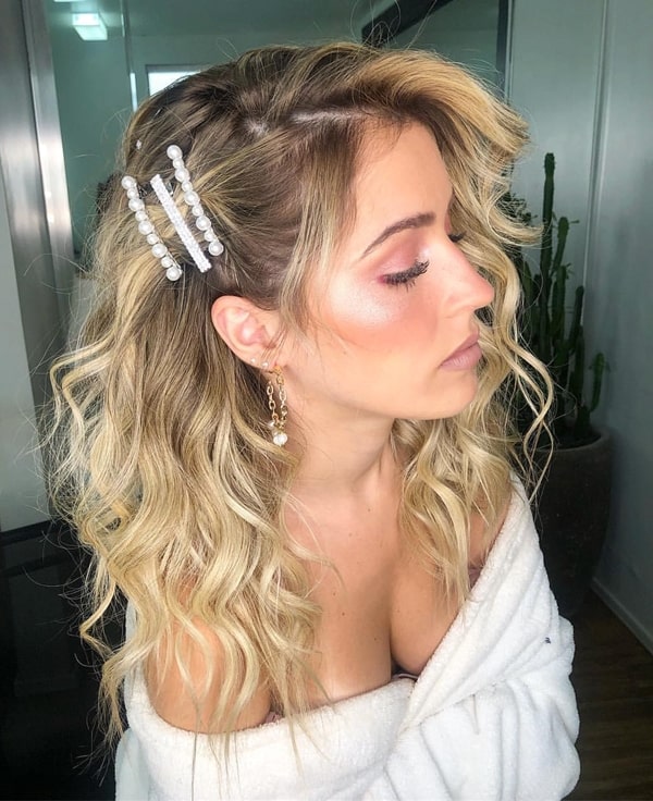 penteado casamento cabelo solto
