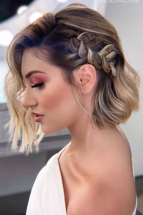 penteado coque baixo cabelo curto passo a passo