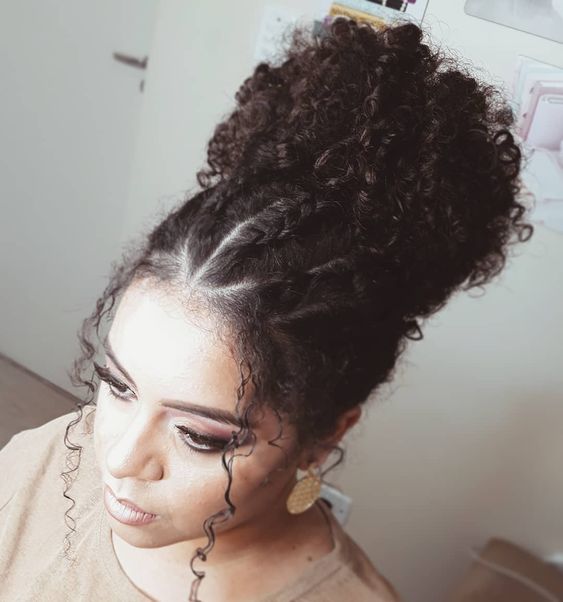 melhores penteados cabelo curto afro para festas