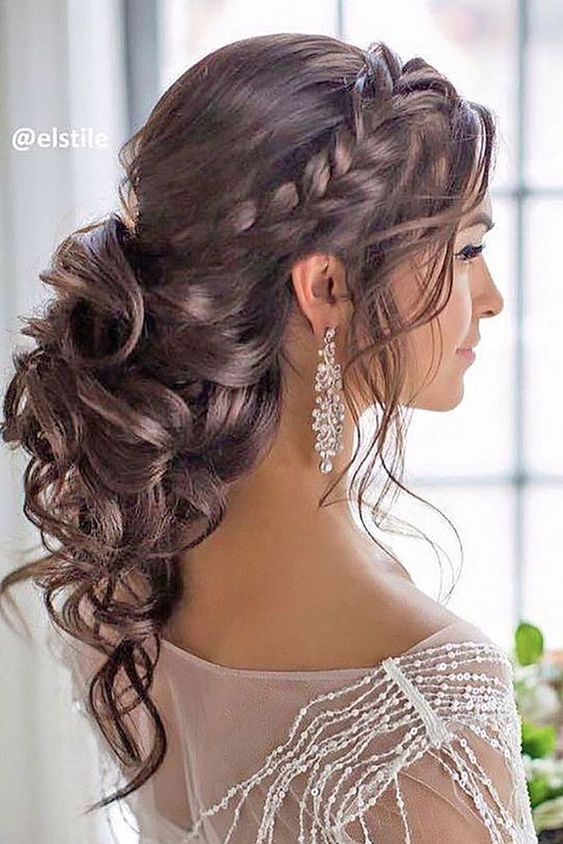 penteado para casamento cabelo longo e liso