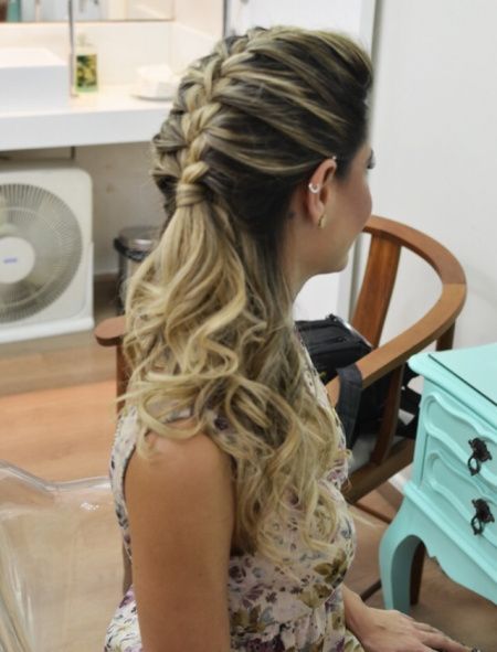 penteado para casamento com tranca
