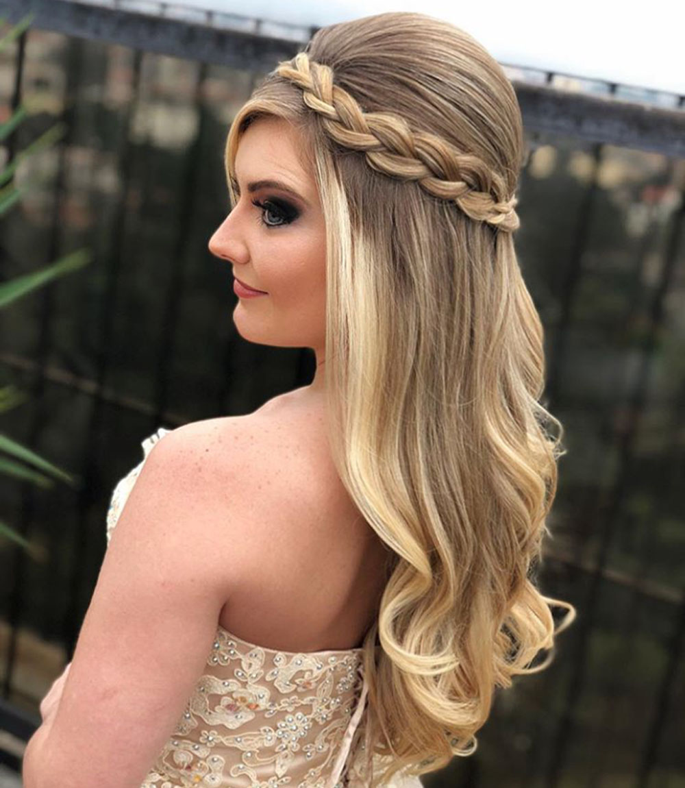 penteado para casamento com tranca