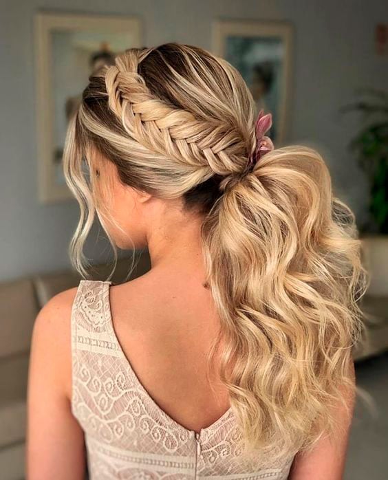 penteado para casamento com tranca
