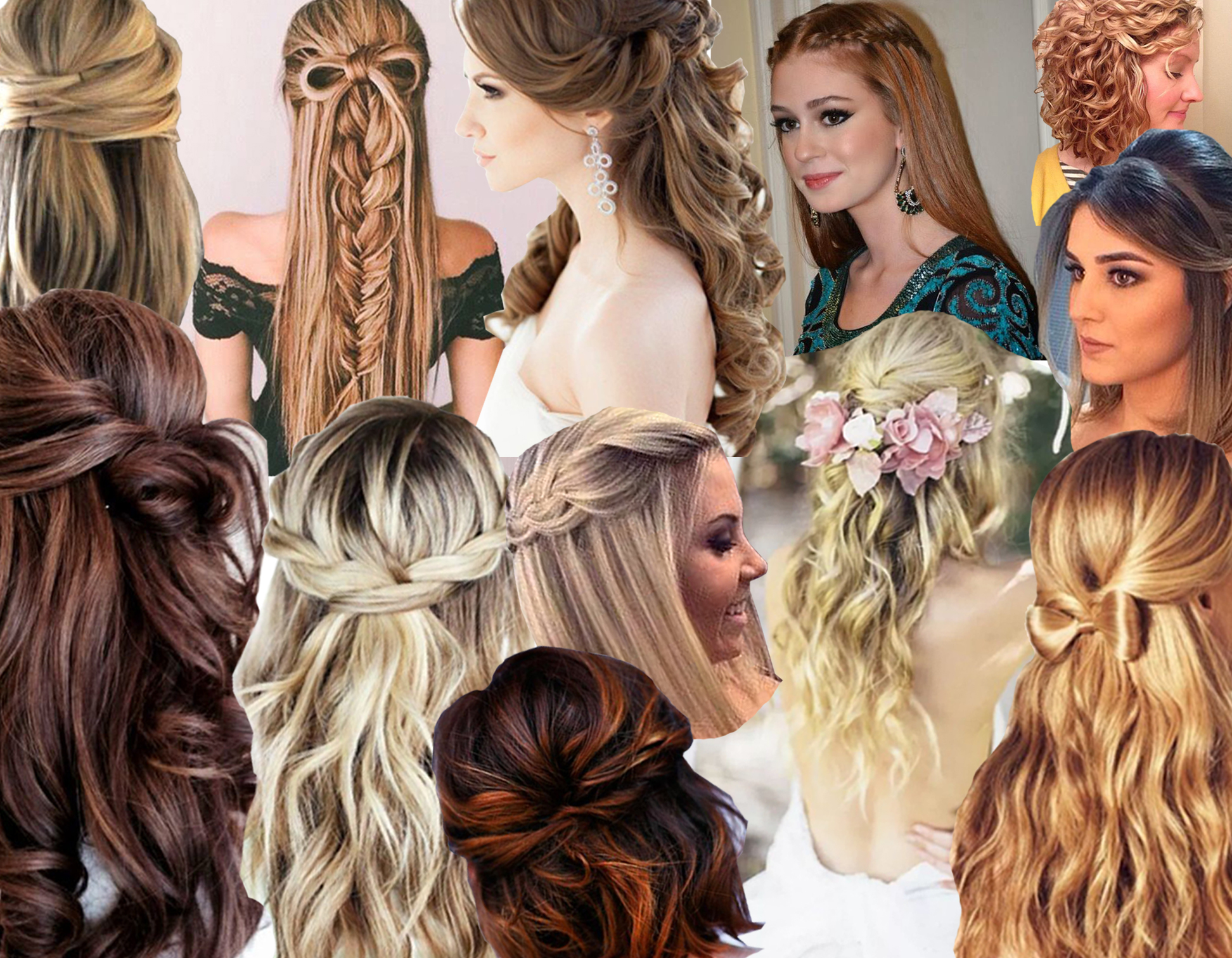 Tutoriais rápidos de penteado semi preso para o dia a dia